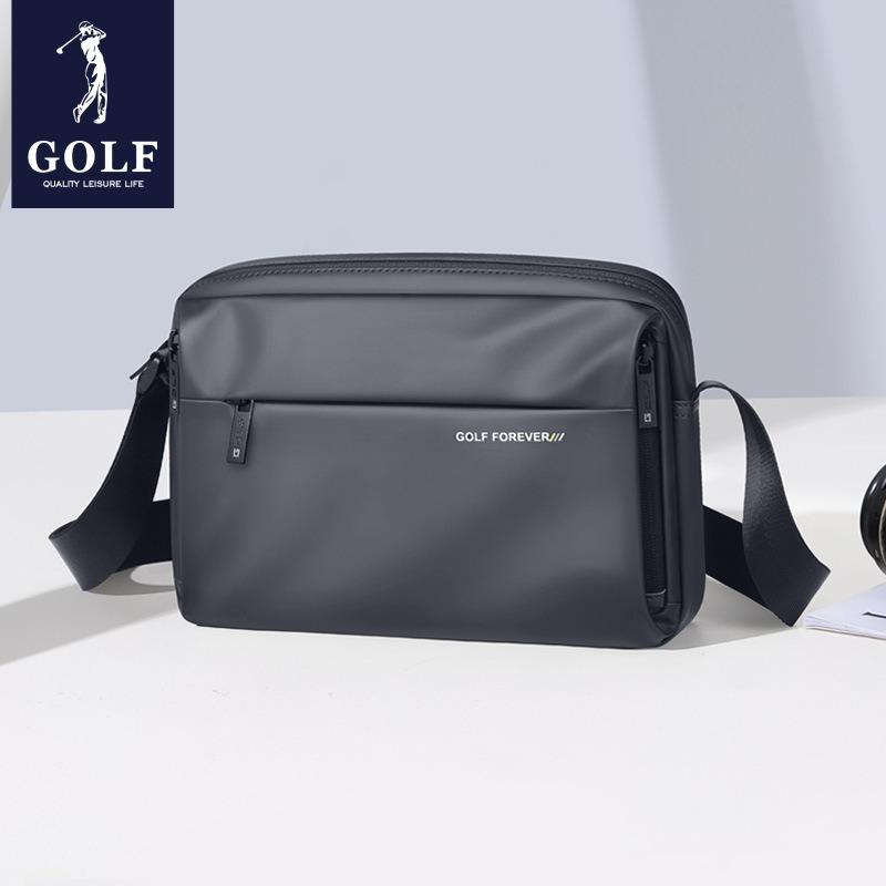 GOLF messenger bag men's casual shoulder bag light mobile phone ipad bag water-proof commuter multi-compartment satchel