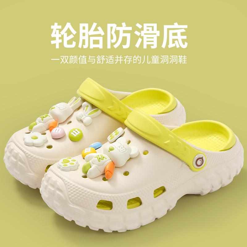 

Детские мальчиковые тапочки девочки летние новые детские нескользящие сандалии для улицы для мальчиков старшего возраста пляжная обувь 34/35