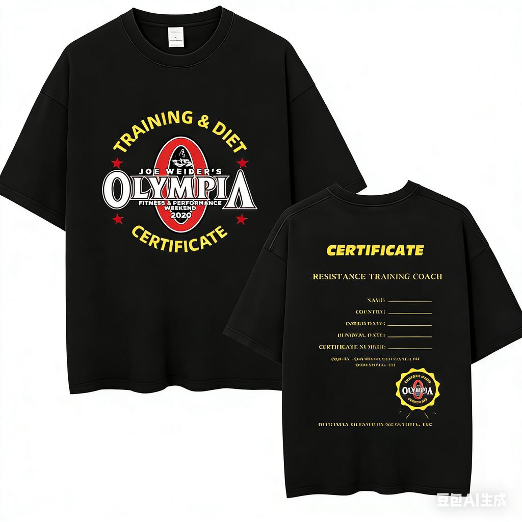 2026 Olympia Gym Unisexs Vintage Graphic T Shirt Unisex Summer Fashion ONeck Short Sleeve Tshirt Casual Sports Cotton Tee Top