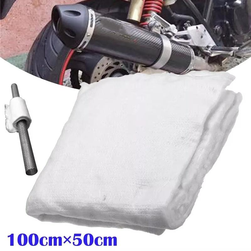 5mm Motorcycle Exhaust Pipe Silence Cotton Heat Insulation Cottons Fiberglass Needle Felt Fiberglass Silence Packing