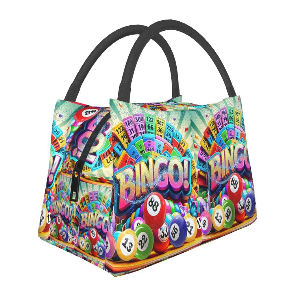 Best Play Bingo Game For Bingo Players (18) Insulated Lunch Bag for School Picnic Storage Food Boxes Cooler Thermal Lunch Box