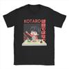 Kotaro Mieszka Sam T-shirty dla Mężczyzn Bawełniane Nowatorskie T-shirty Okrągły Dekolt Anime Koszulka Krótki Rękaw Topy Lato