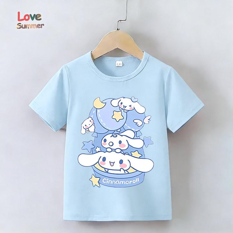 

Cinnamoroll Girl Cute Casual Short-Sleeve Summer Printed T-Shirt 100