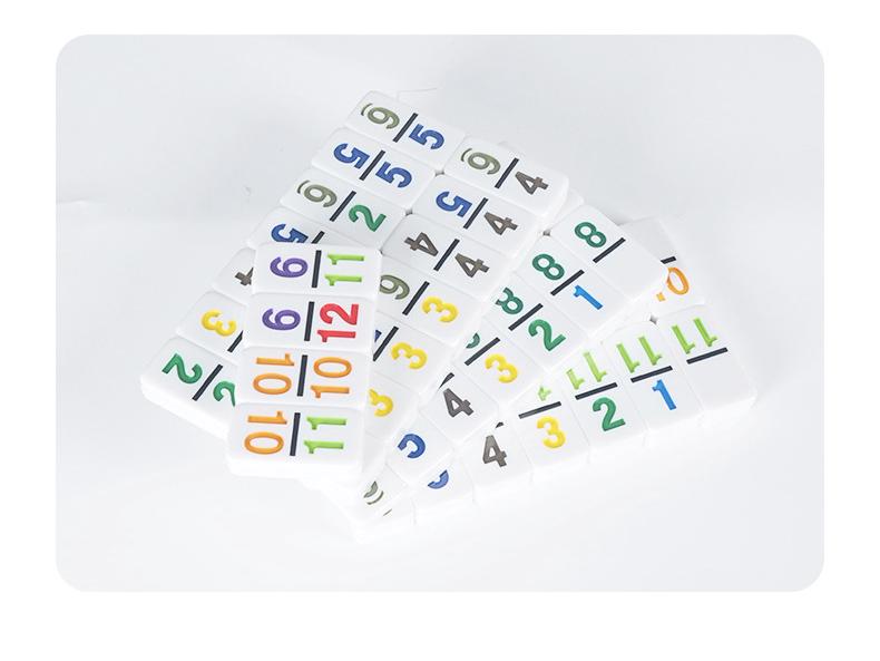 Cross Mexico Train Domino Set: Educational Building Blocks & Interactive Board Game for Children & Adults