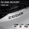 Für ZEEKR 001/X/007 Autoemblem Aufkleber Metallisch Satinschwarz Geschwärzt Zum Ersetzen von Auto Logo Schwarzer Krieger Heckemblem Zubehör