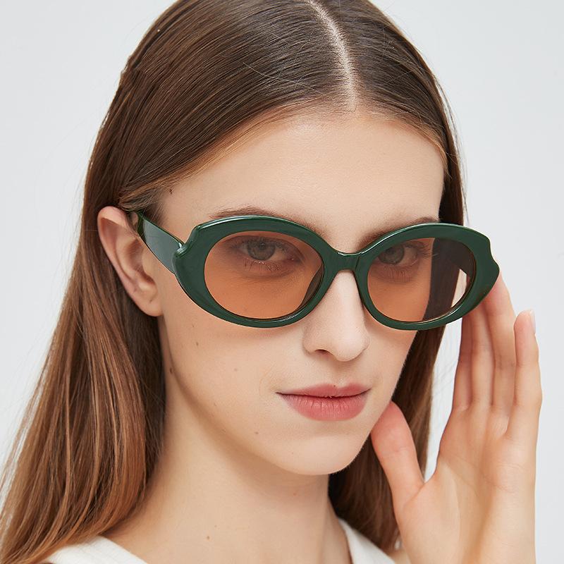European American Style Party Sunglasses Oval Shape Anti-reflective Sun Glasses for Men Vacation Travelling Female Sunglass