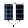 Fast Charging Dual Solar Panel Hiking Camping  USB 5V Waterproof Portable  Mobile Phone Power Bank Charging Detachable fold