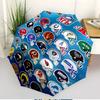NFL Print Automatic Open Close Umbrella, Portable Foldable Umbrella, for Outdoor Commute Camping Trip, Ideal Birthday Gift