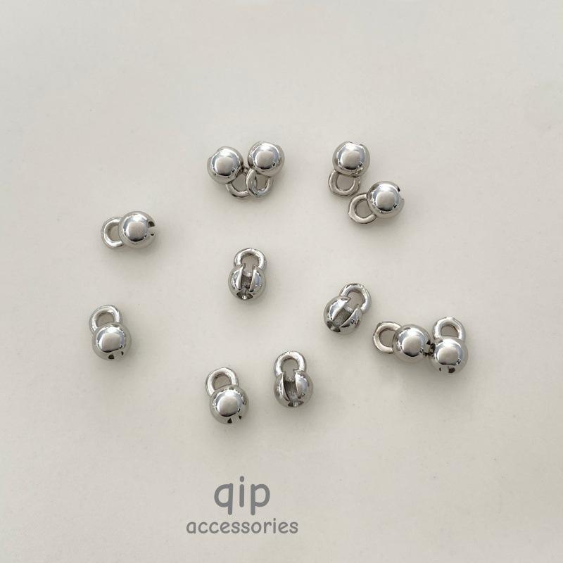 Snap Button Bead Connector Clasp for DIY Jewelry Making