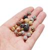 5pcs/lot Brass Micro Pave Cubic Zirconia Round Spacer Loose Beads for DIY Charms Necklace Bracelet Jewelry Making Accessories