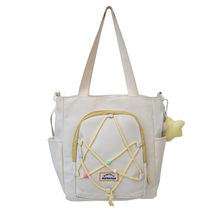 

Женская сумка через плечо для студентов, сумка через плечо, сумка-тоут белый