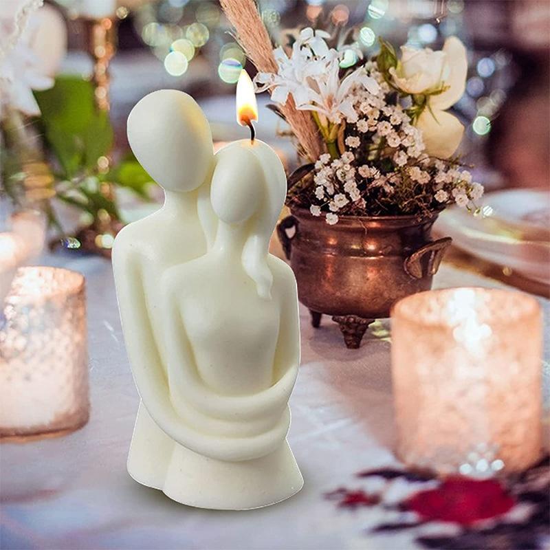 Couple Portrait Wedding Lovers Candle Silicone Mold for Aromatherapy Art Plaster Casting Home Decorative Candle Making Supplies
