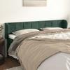 3117213 vidaXL Headboard with Ears Dark Green 203x23x78-88 Cm Velvet