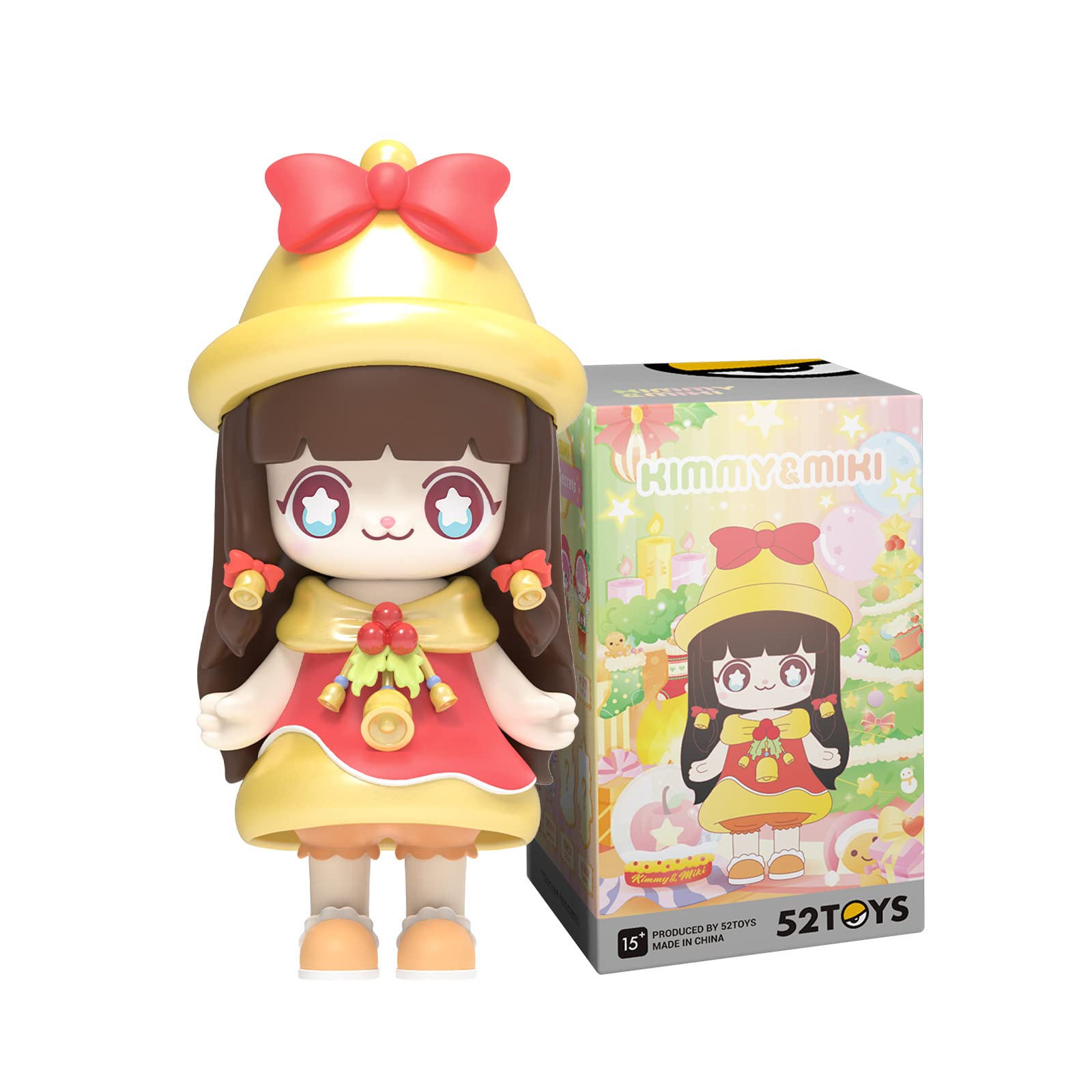 

52TOYS Kimmy & Miki Merry Christmas, 1PC Action Figure, Collectible Toy Desktop Decoration 3 Inch, Christmas Gift