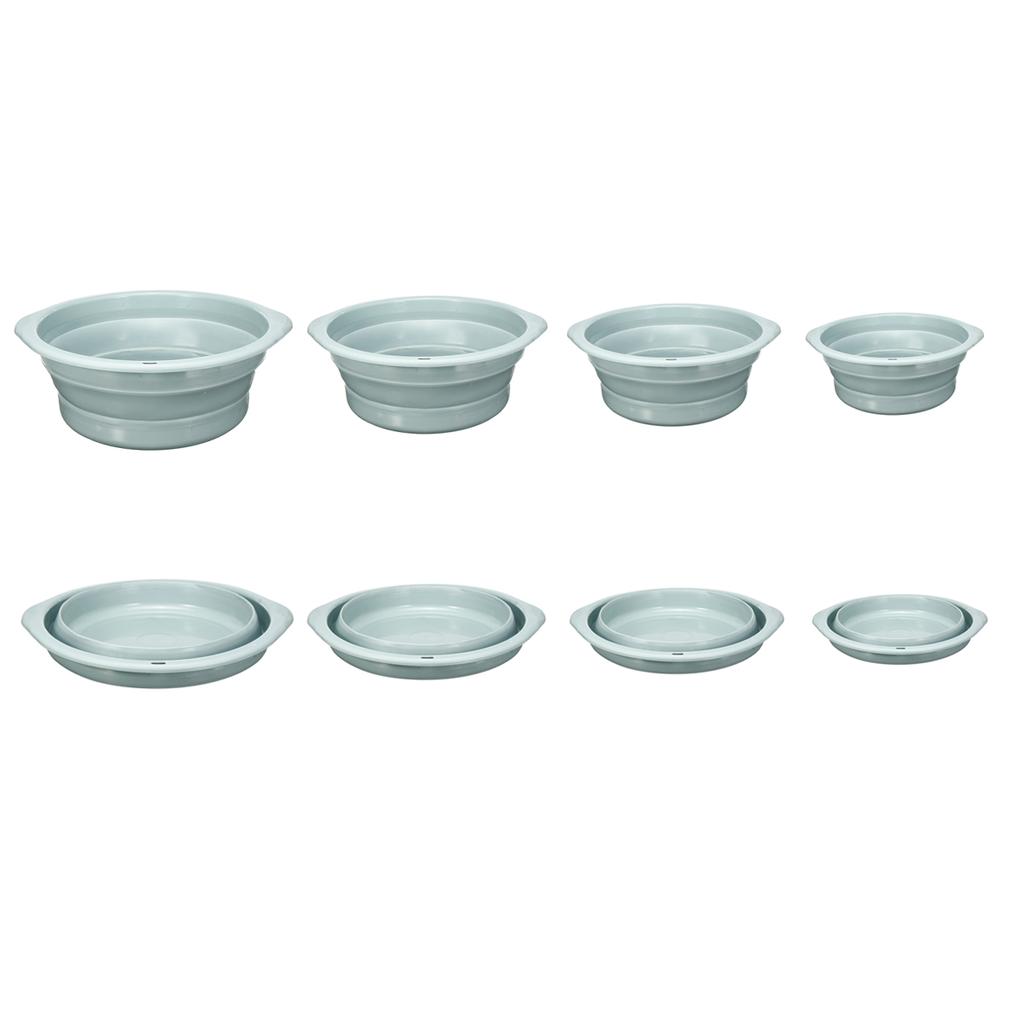 Foldable Washbasin Thick Non-Slip Plastic Folding Basin for Baby Children Camping Travel