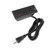 Recessed Power Strip 2 Outlets 1 USB C 1 USB A Ports Fast Charging Desk Outlet with 1.5m Cord for Furniture   12A