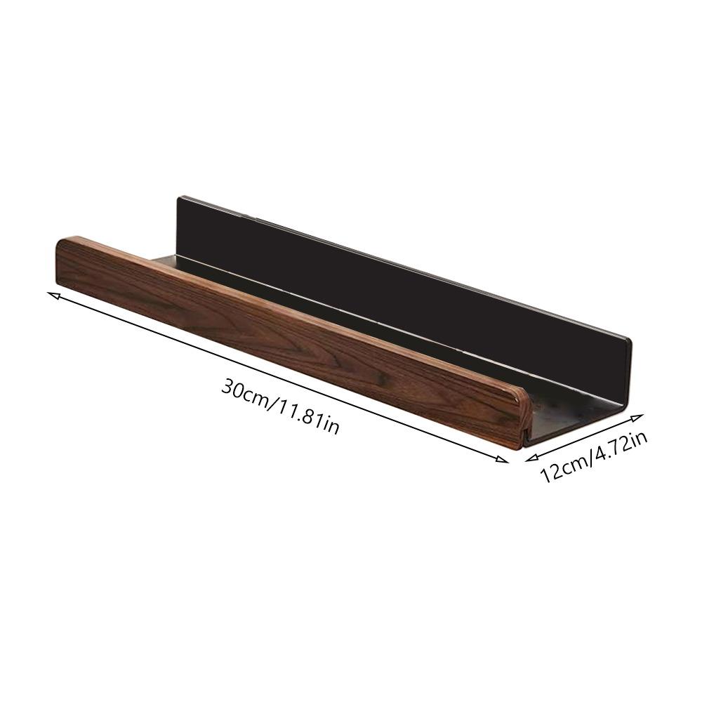 

Solid Wood Bathroom Shelf Punch-Free Strong Load-bearing Capacity Toilet Shelves Space Saver Moistureproof Shower Storage Rack