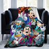 1pc, Mickey and Minnie (6) Home Decor Blanket: A Cozy Flannel Throw for Bedroom, Living Room, Travel, Camping, Car, Beach, Office Naps, Perfect Gift f