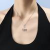 European-American Hip-Hop Infinity Pendant Necklace - Women's Trendy Glossy Cross Design