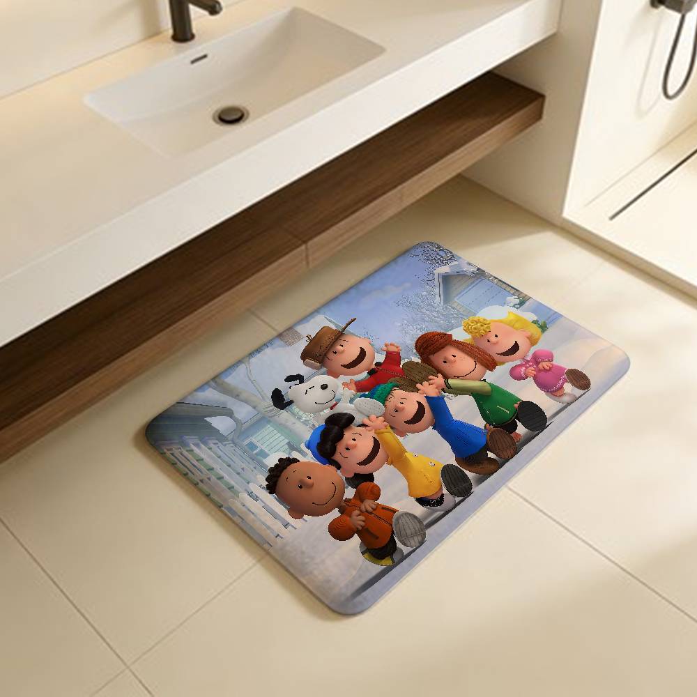 

Cartoon S-Snoopy Anmie Kitchen Mat Kids Room Bedroom Decoration Balcony Anti-Slip Doormat Living Room Alfombra 40x60cm