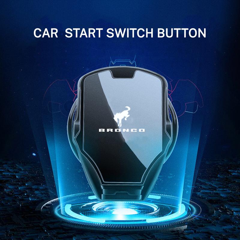 New Car Engine Start Stop Switch Button Cover Ignition Cover For Ford Bronco STLine Focus MK2 MK3 MK4 Mustang GT SHELBY Mondeo