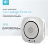 90-220Vac EU Plug WIFI Natural Gas Detector Tuya APP Push Message Coal Gas Sensor LPG Alarm NC/NO Relay Shut Off DN10/15 Valve