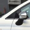 For Fiat 500 10-23 car rearview mirror side triangle panel ABS black car exterior modification 2-piece set (replacement model)