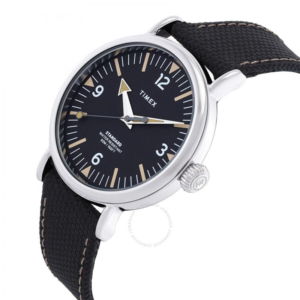 Timex Standard Quartz Black Dial Men S Watch Tw2v44000