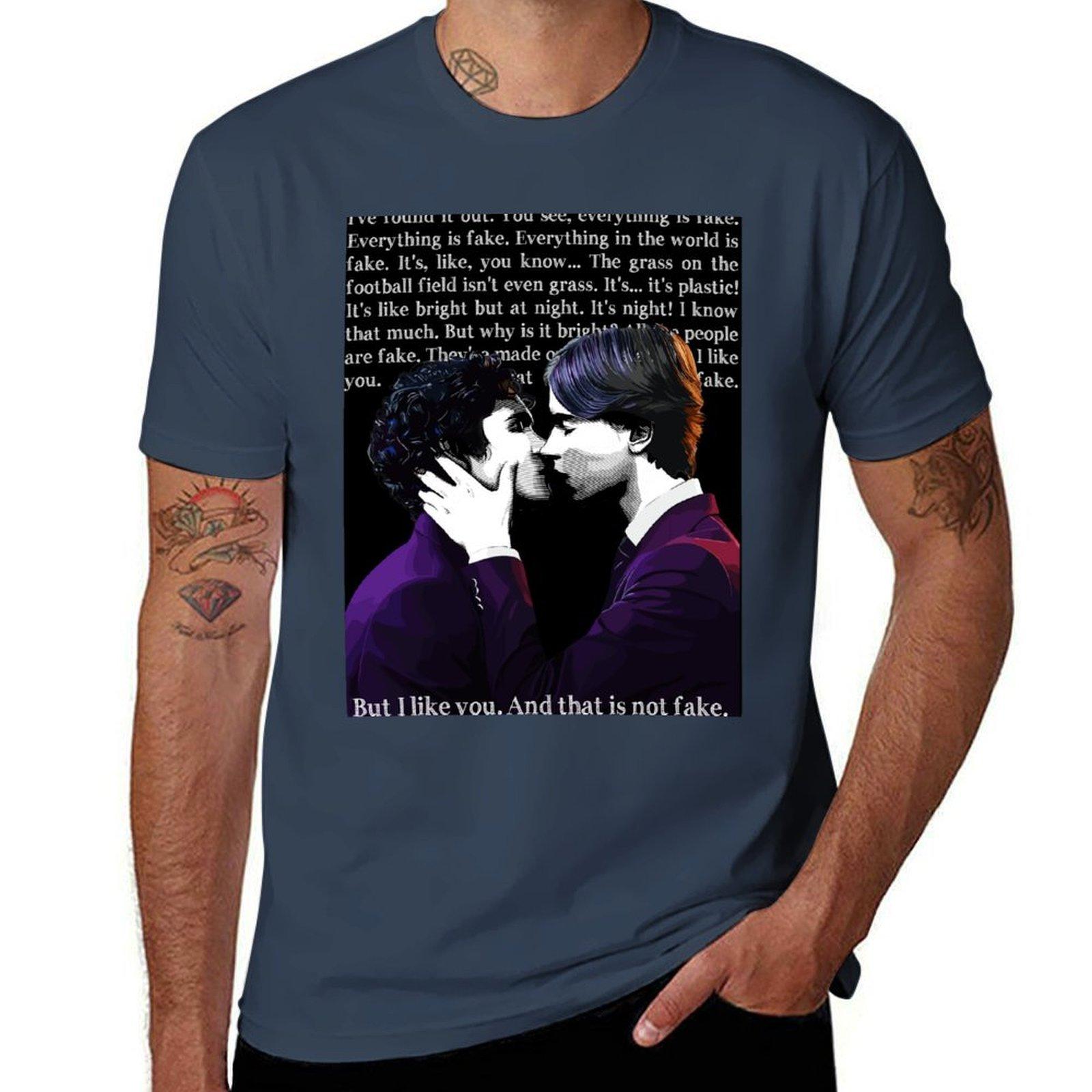 Young Royals Simon And Wilhelm With Quote On Black Tshirt Soft Durable Cotton Tshirt S