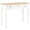 Day and Night - Day and Night Console Dressing Table with 3 White Drawers