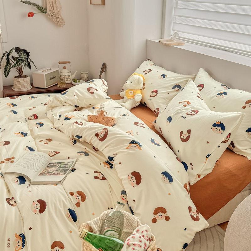 Kids Dinosaur Bedding Sets For Girls Boys  New Single Bed Sheet Set Cartoon Duvet Cover Set Pillowcase Bed Linen No Filler