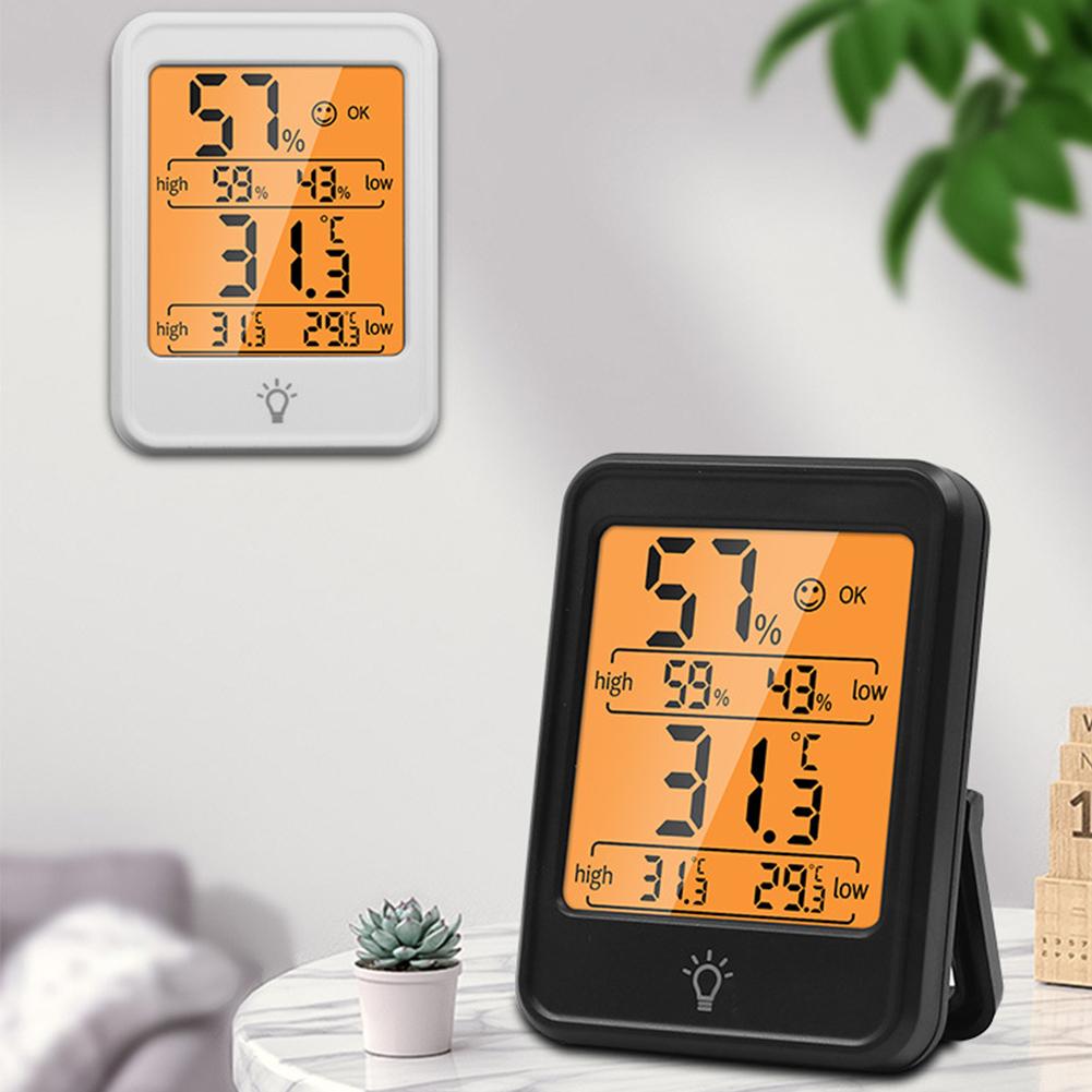 Digital Electronic Thermo-hygrometer Temperature Humidity Meter With Backlight For Living Room Bedroom Officen