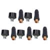 5Set Welding Cable Quick Fitting Rubber Brass European Welding Machine Connector Plug