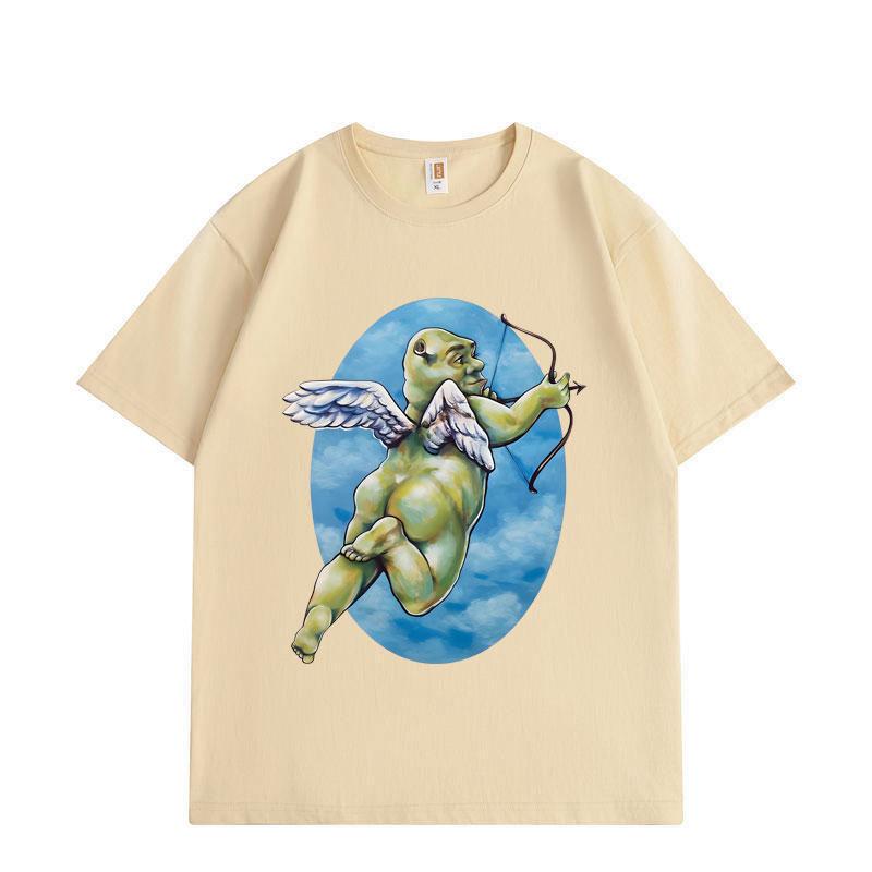 Cherub Shrek Funny Meme Graphic T Shirts High Quality Fashion Tshirt Men Women Casual  Short Sleeve Tshirts S
