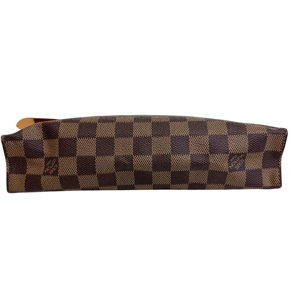 LOUIS VUITTON business bag Cosmetics Pouch Damier PVC coated canvas Poche Toilette 26 Limited Edition Clutch bag Brown PVC coated canvas Used