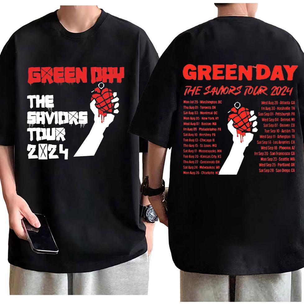 Punk Rock Band Green Day Dookie Graphic T Shirts Men Women Gothic Vintage Short Sleeve T-shirt Fashion Casual Oversized T-shirts