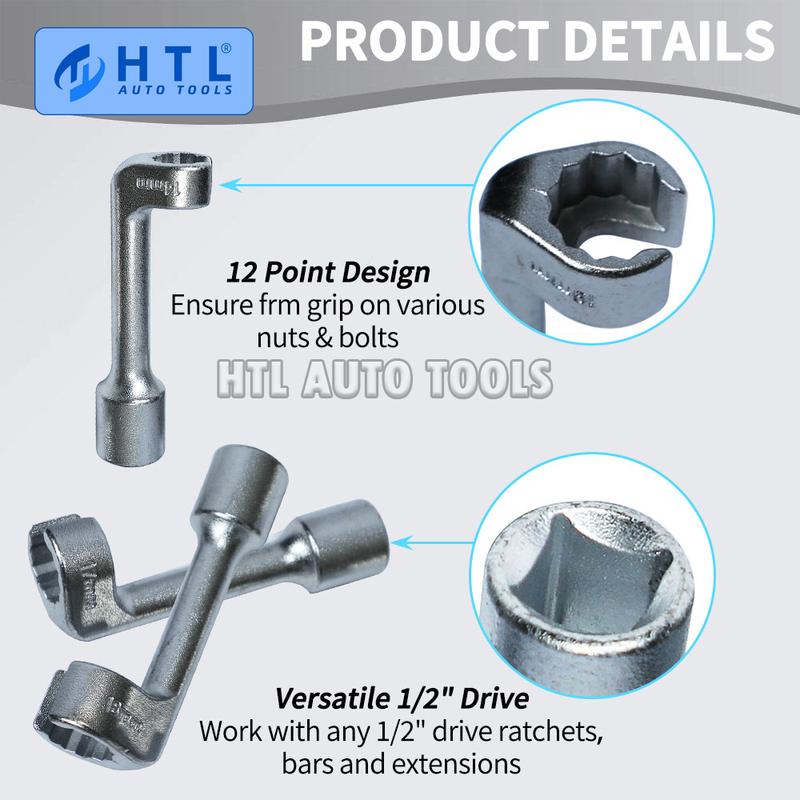 6pcs/set Diesel Fuel Injector Line Injection Socket Wrench Set Fuel Injection Pipe Socket Wrench for Car Repair