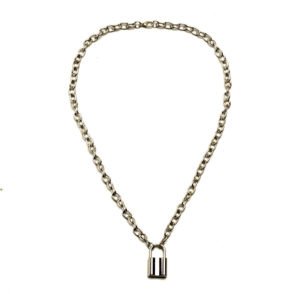 

Европейское и американское панк-стиль ожерелье с подвеской-замком из сплава для женщин