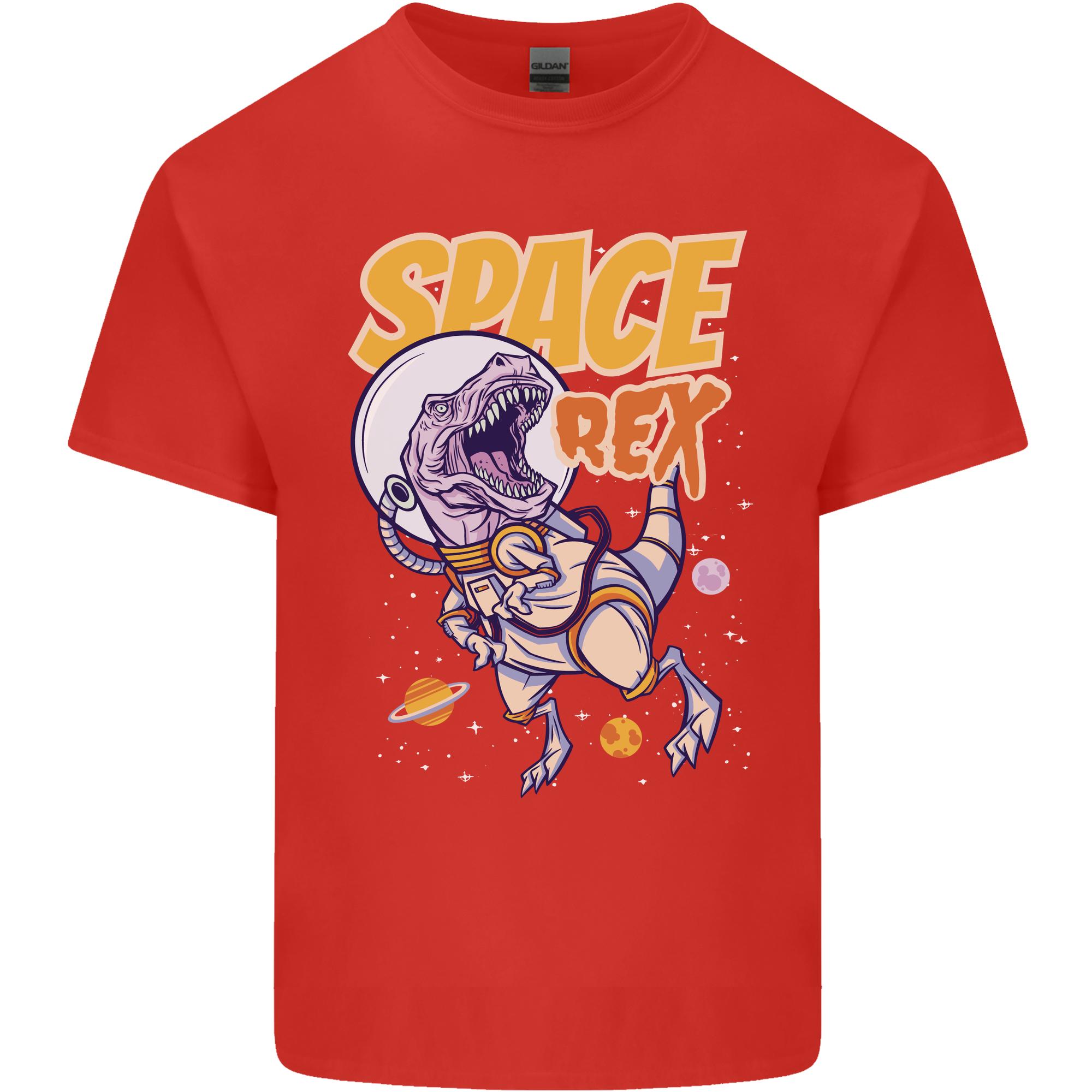 Space TRex Dinosaur Dino Astronaut Unisexs Light Cotton TShirt S