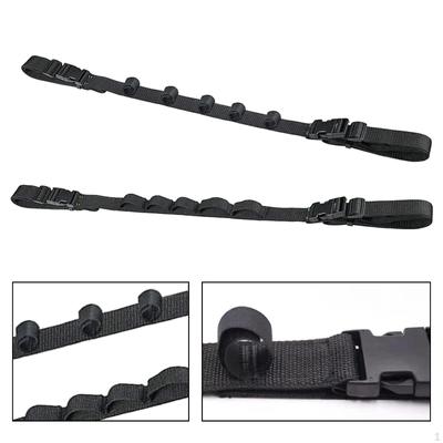 2x Fishing Pole Rack Belt Strap Car Rod Carrier Organizer 5 Rods Capacity