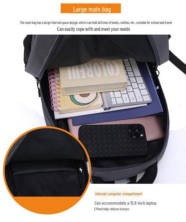 2024 Versatile Large-Capacity Casual Backpack - Oxford Cloth, Ideal for Students and Outdoors