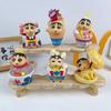 Dim Sum Time Xiaoxin Figure Cartoon Anime Crayon Xiaoxin Doll Tide Play Model Car Tabletop Ornament Gift
