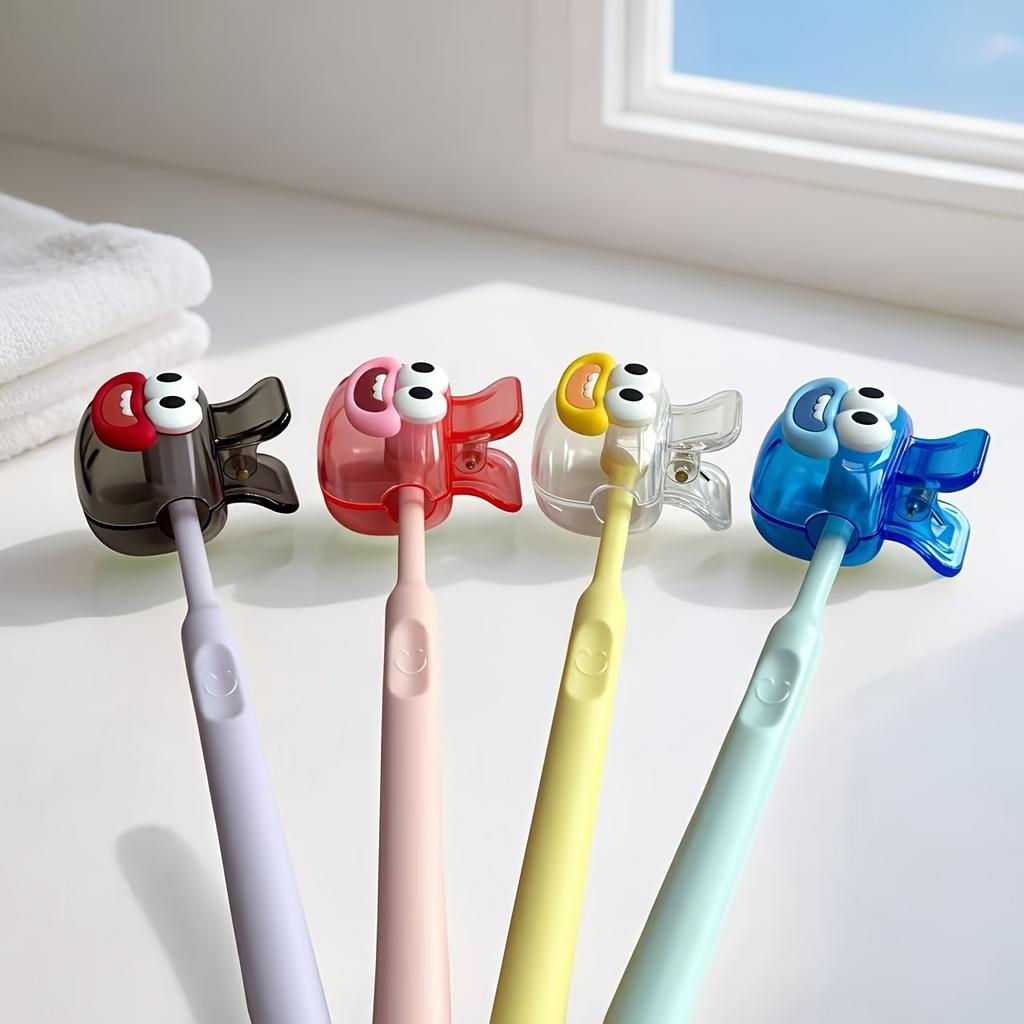 Snap-on Toothbrush Head Cover for Manual and Powered Toothbrush - Multiple Colors Tooth Brush Storage Head Cover Cap