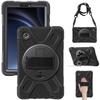 Case for Galaxy Tab A9 - PC+Silicone, Black, With Stand