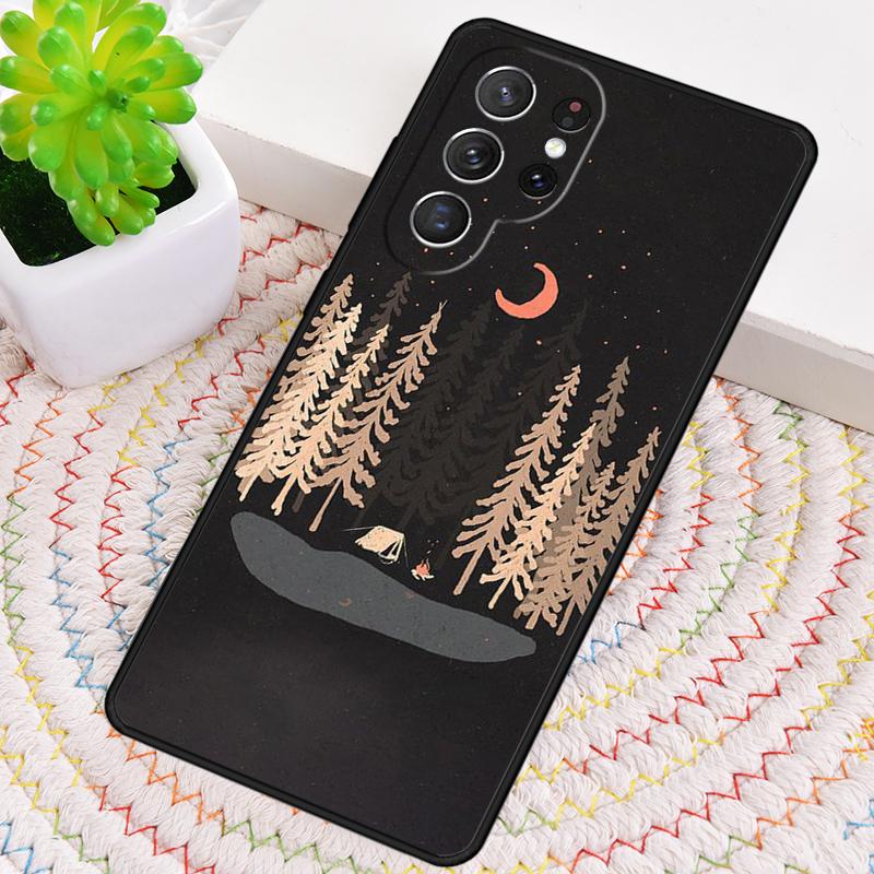 Nature Camping Art Silicone Phone Case For Samsung Galaxy Note 10 Pro S26 S25 S24 S23 S22 S21 Plus S25Ultra Capa Cover
