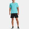 Under Armour Textured Print Woven Training Shorts Men Shorts Black 1361432-001