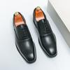 Mode Herren Oxford Schuhe PU Einfarbig Schnürschuhe Niedriger Absatz Skulptur Business Formelle Schuhe Klassische Vielseitige Herrenschuhe Große Größen 38-46