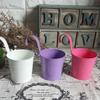 Space-saving Flower Bucket with Hook Iron Detachable Hanging Plant Holder for Railing