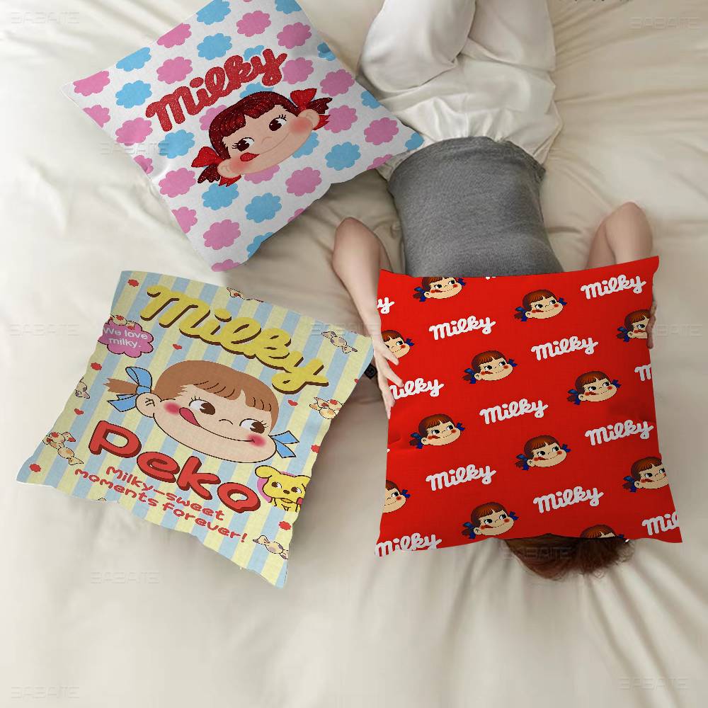 Pandara Jewelry Unisex M-Mil-Ky W-Way P-Peko-Chan Cushion Cover Pillowcase Upholstery Sofa Throw Pillow Home Decor Pillowcas