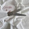 Mini white Scissors, Portable Stainless Steel Blade Paper Cutter, Handmade Stationery, Office